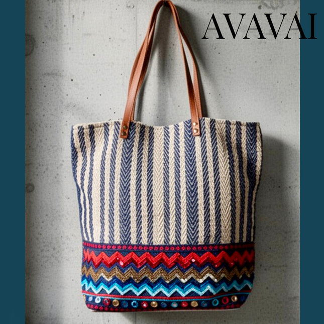 Borsa Ricamata a mano 💎 Zig Zag