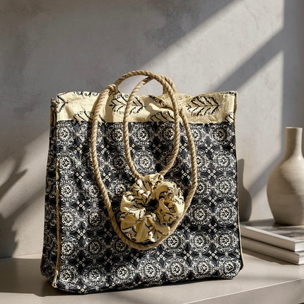 The Silky Shopper Bag + Scrunchie  ★ Papirus