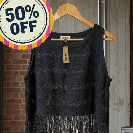 Top Cotone Grezzo Naturale 🌱 Nero