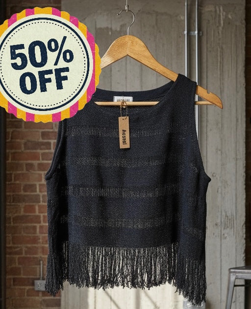 Top Cotone Grezzo Naturale 🌱 Nero