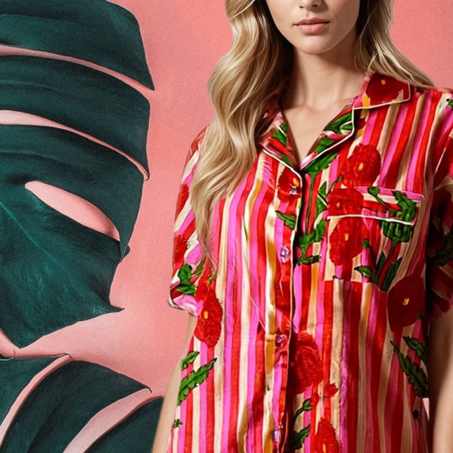 Pj's or Beach Set ✨Red  Rhubarb