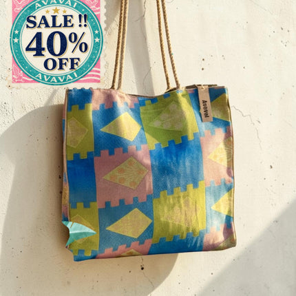 The Silky Tote Bag + scrunchie ☀️ Pastel