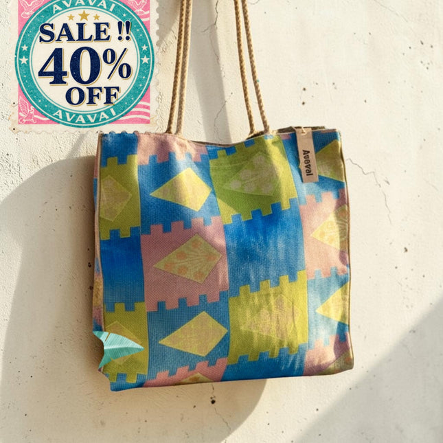 The Silky Tote Bag + scrunchie ☀️ Pastel