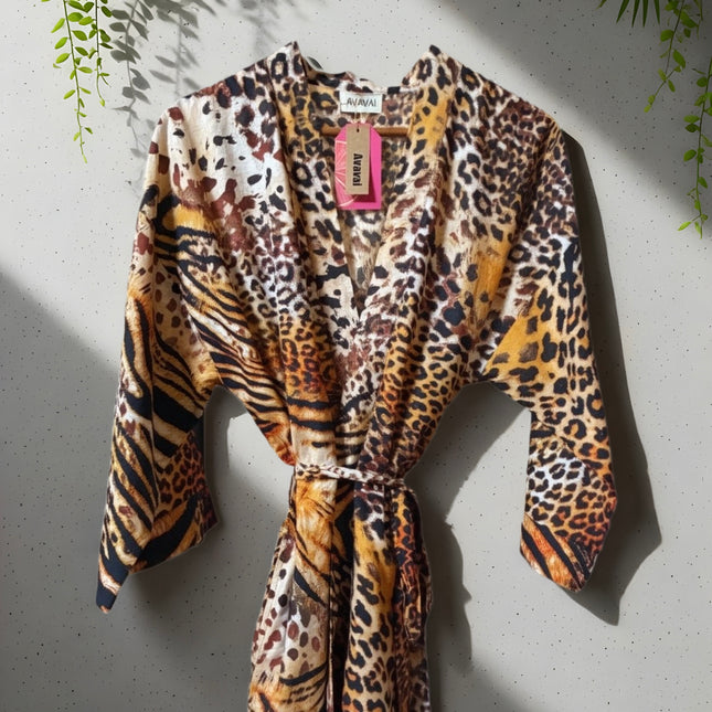 Beach Kimono 🪭 Animal Print