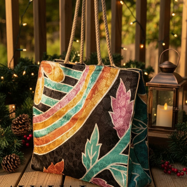 The Silky Shopper Bag + Scrunchie ★ Rainbow