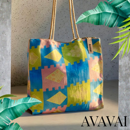 The Silky Tote Bag + scrunchie ☀️ Pastel