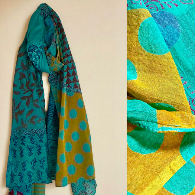Sciarpa/ Beach Sarong Cotone ★ Bagru
