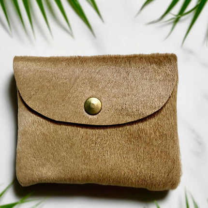 Portacarte/ portamonete in pelle 🐾 Camel