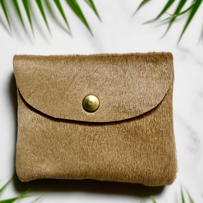 Portacarte/ portamonete in pelle 🐾 Camel