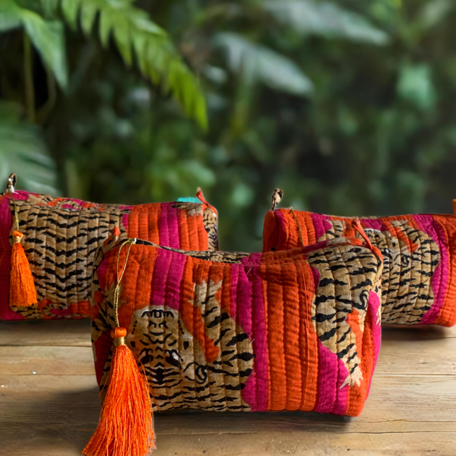 Roary Pouches 🐾 Tigers on Orange