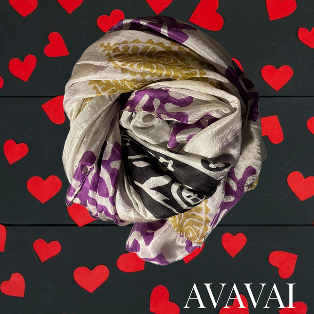 Foulard 100% Seta ❤️ Royal