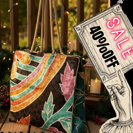 The Silky Shopper Bag + Scrunchie ★ Rainbow