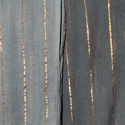 Pantaloni a righe oro ★ celeste polveroso