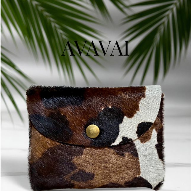 Portacarte/ portamonete in pelle 🐾 Mucca