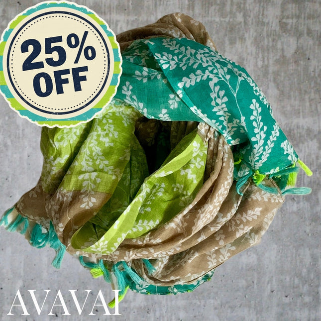 Beach Sarong / Sciarpa ✨ Green Patch