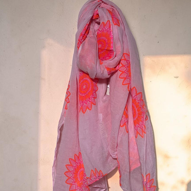 Sciarpa/ Beach Sarong Cotone ★ Pink Lotus