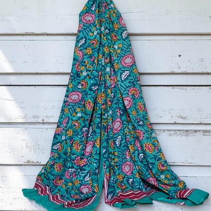 Telo Mare/ Beach Sarong  Blockprinted ► Bahamas