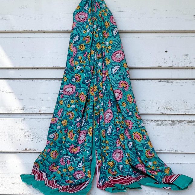 Telo Mare/ Beach Sarong  Blockprinted ► Bahamas