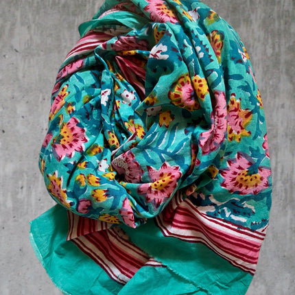 Telo Mare/ Beach Sarong  Blockprinted ► Bahamas