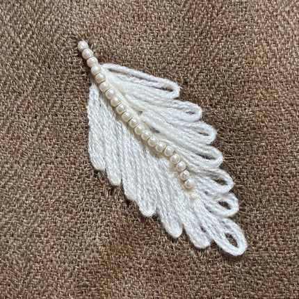 Sciarpa 100%Lana ❄️  Pearls & Feathers