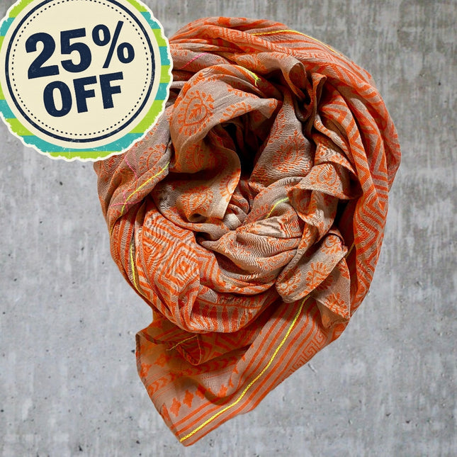 Sciarpa Tangerine — Sarong 100% Cotone
