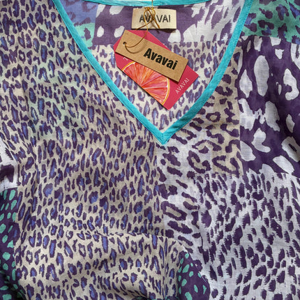 Beach Caftano ❤︎ Blue Animal Print