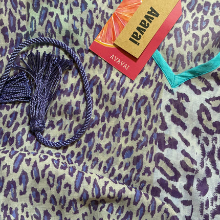 Beach Caftano ❤︎ Blue Animal Print