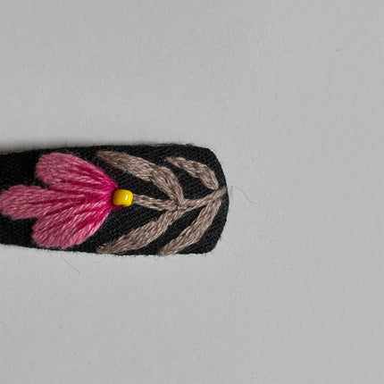 Hair Clips ❀ Tulip ❀ Fermagli Ricamati a mano