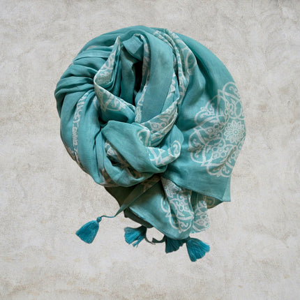 Sciarpa 100% Cotone ★ Acqua