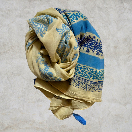 Sciarpa 100% Cotone ★ Sky