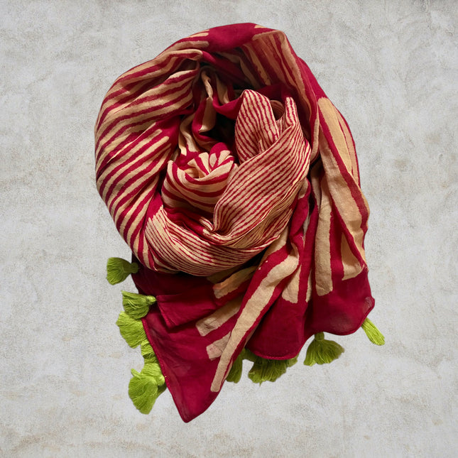 Sciarpa 100% Cotone ★ Cherry