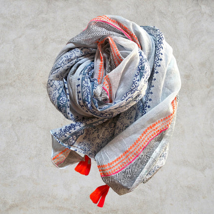 Sciarpa/Sarong Pareo ★ Neon Flowers