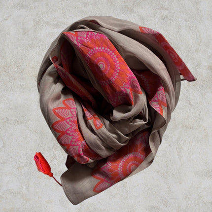 Sciarpa/Sarong Pareo ★ Lotus Grigia