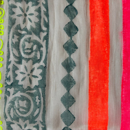 Sciarpa/Sarong Pareo ★ Fluo Stripes