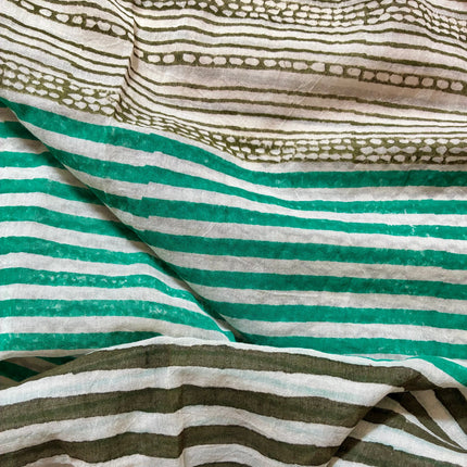 Sciarpa/Sarong Pareo ★ Green Stripes