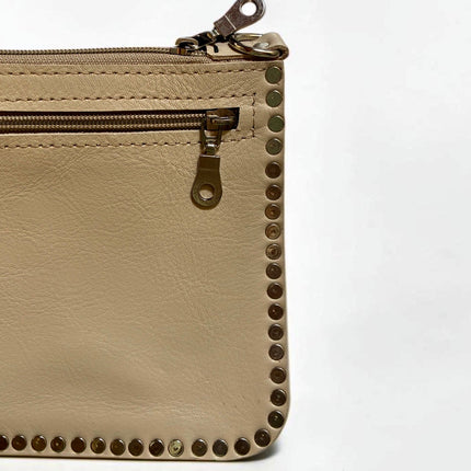 Borsa a tracolla in pelle HANDMADE  ★ Ivory