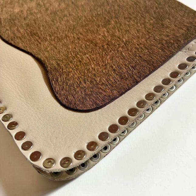 Borsa a tracolla in pelle HANDMADE  ★ Ivory