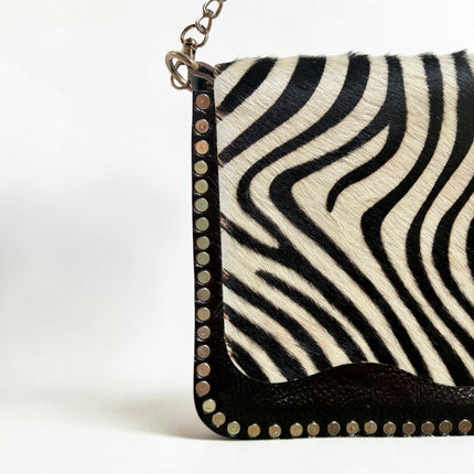 Borsa a tracolla in pelle HANDMADE ★ Zebra