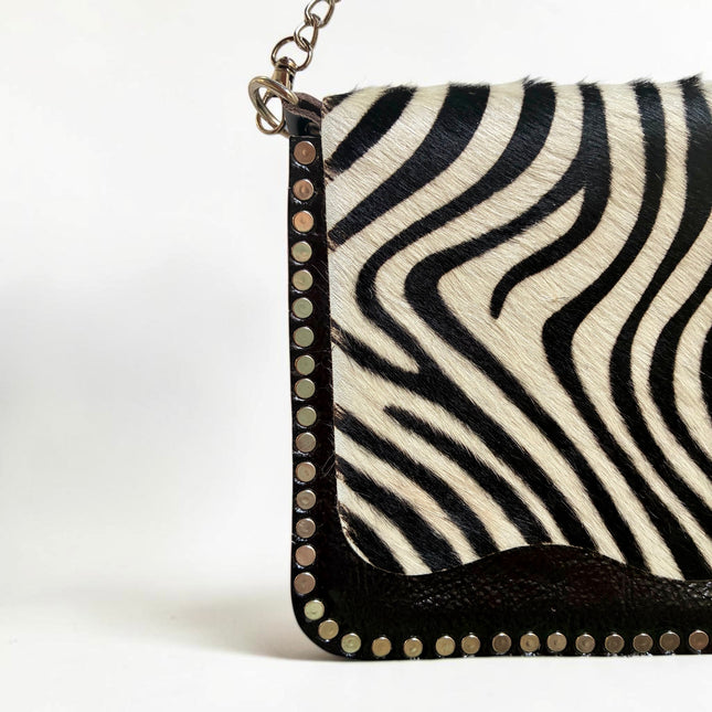 Borsa a tracolla in pelle HANDMADE ★ Zebra