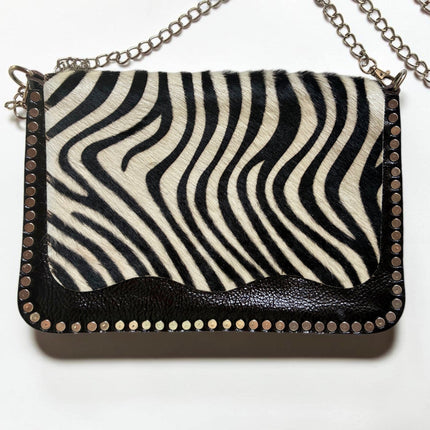 Borsa a tracolla in pelle HANDMADE ★ Zebra