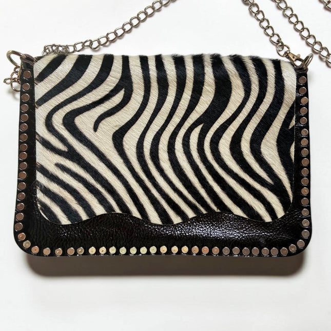 Borsa a tracolla in pelle HANDMADE ★ Zebra