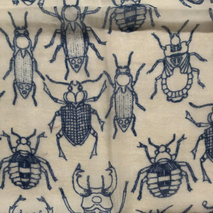 Sciarpa 100% Lana Ricamata a Mano ❄️ Beetles
