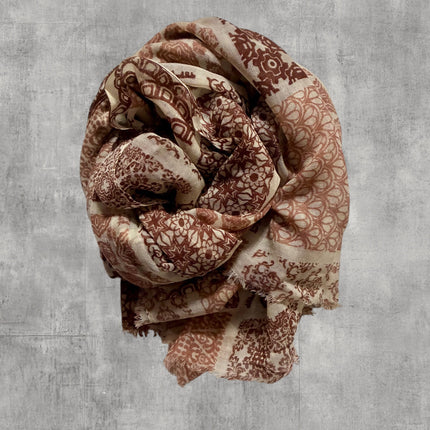Sciarpa 100% Lana ❄️ Tiles Rose