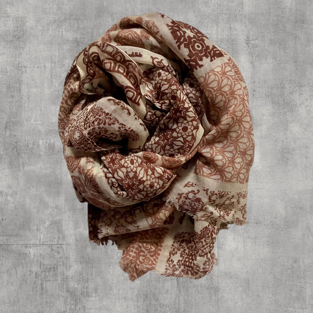 Sciarpa 100% Lana ❄️ Tiles Rose