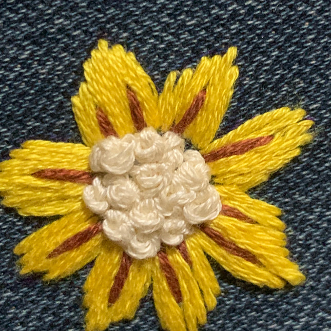 Blue Denim 🌻 Collana Ricamata a Mano 🌻