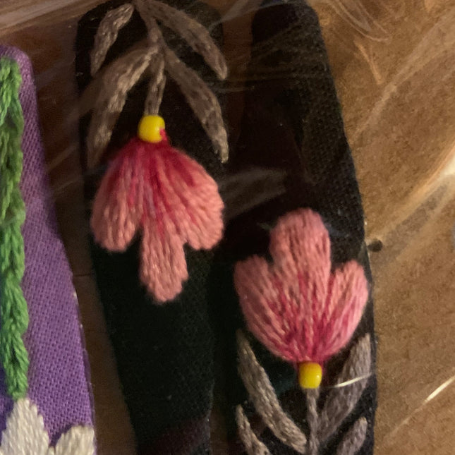 Hair Clips ❀ Tulip ❀ Fermagli Ricamati a mano