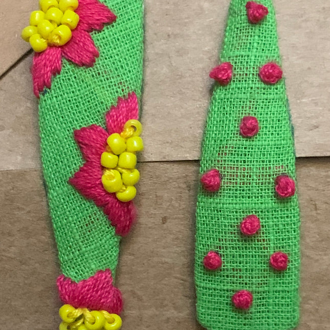 Hair Clips ❀ Rio ❀ Fermagli Ricamati a mano