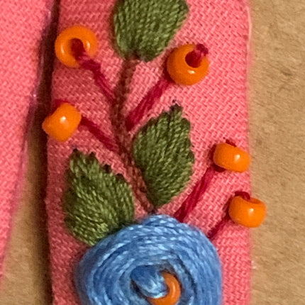 Hair Clips ❀ Coralina ❀ Fermagli Ricamati a mano
