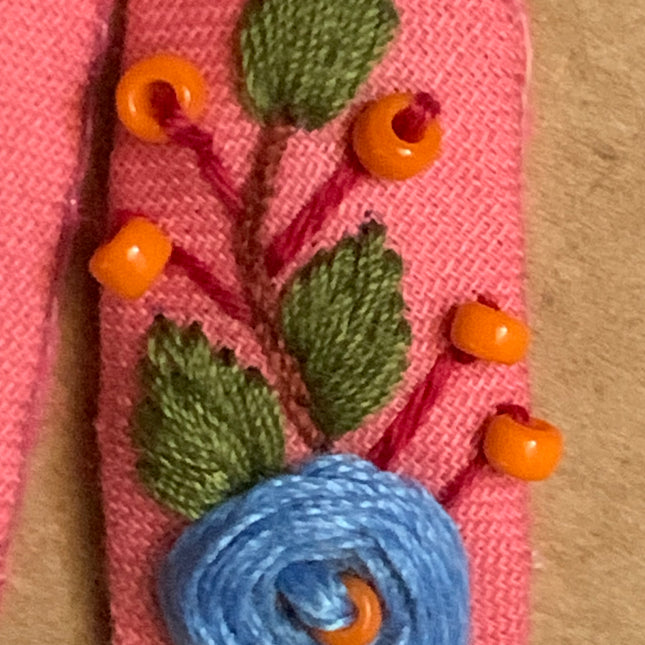 Hair Clips ❀ Coralina ❀ Fermagli Ricamati a mano