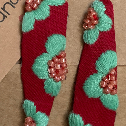 Hair Clips ❀ Sevilla ❀ Fermagli Ricamati a mano